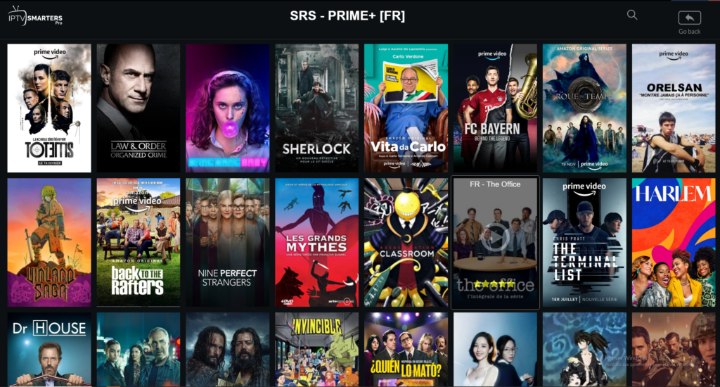 lecteur iptv smarters pro abonnement 4K amazon prime